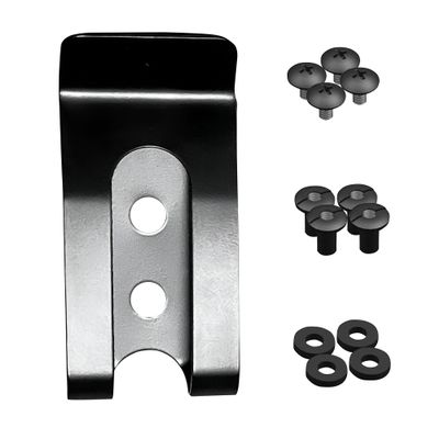 HolsterBuilder Mini Metal Belt Clips Ideal for Kydex Holster & Sheath Attachments, Durable Double-Hole Belt Clip Clasp for Knife Sheaths, Wallets, Mag Pouches, Knife & More