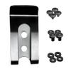 HolsterBuilder Mini Metal Belt Clips Ideal for Kydex Holster & Sheath Attachments, Durable Double-Hole Belt Clip Clasp for Knife Sheaths, Wallets, Mag Pouches, Knife & More view 1