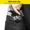 HolsterBuilder Mini Metal Belt Clips Ideal for Kydex Holster & Sheath Attachments, Durable Double-Hole Belt Clip Clasp for Knife Sheaths, Wallets, Mag Pouches, Knife & More view 2