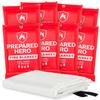 Prepared Hero Emergency Fire Blanket - 8 Pack - Fire Suppression for Kitchen, 40 x 40 Fiberglass Fire Blanket for Home view 1