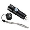 Mini USB Rechargeable Flashlight (2-Pack) Multifunctional Torch Waterproof IPX6 for Outdoor Night Riding/Camping/Emergency - Black view 2
