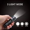 Mini USB Rechargeable Flashlight (2-Pack) Multifunctional Torch Waterproof IPX6 for Outdoor Night Riding/Camping/Emergency - Black view 4