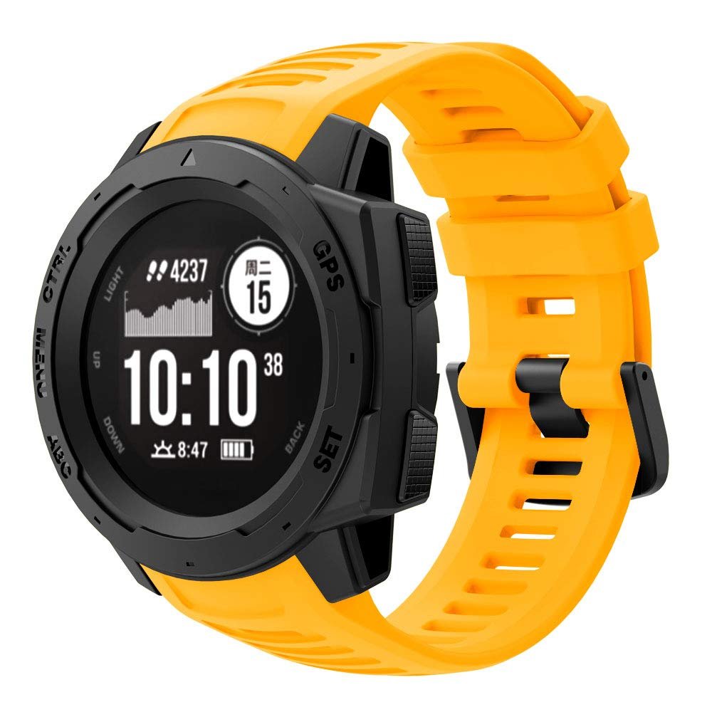 Senter Replacement Bands Compatible with Garmin Instinct Bands,Adjustable Accessory Soft Silicone Sport Wristband for Women Men