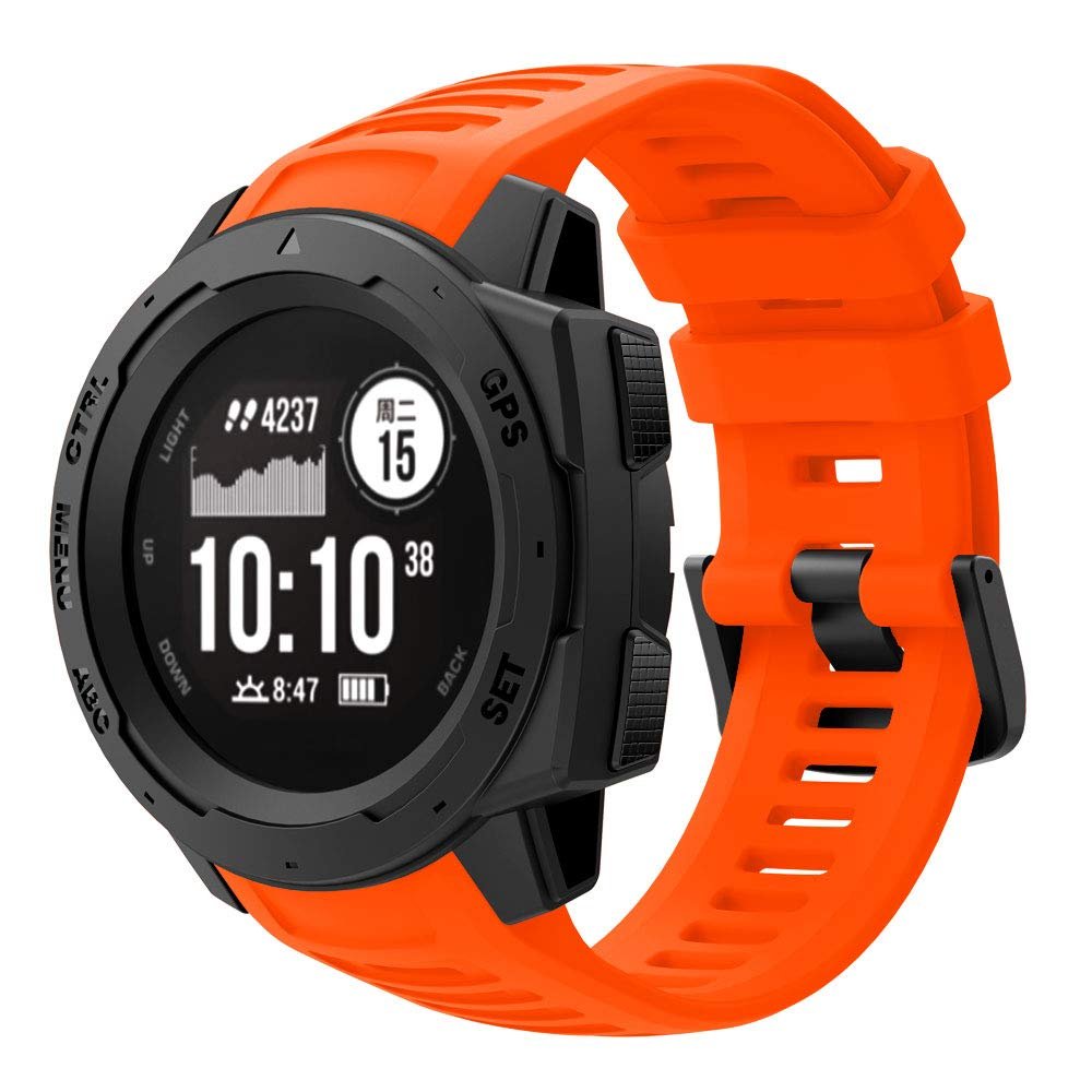 Senter Replacement Bands Compatible with Garmin Instinct Bands,Adjustable Accessory Soft Silicone Sport Wristband for Women Men