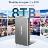 ANYOYO 40Gbps M.2 NVMe SSD Enclosure with Aluminum Alloy Heat Dissipation, No Noise External SSD Case Compatible for Thunderbolt 4/3/USB4, Support M/B+M Key SSD, Tool-Free Installation view 4