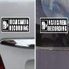 (4 Pack) 5.3"x1.35" - in Car Camera Recording - Vehicle Car Truck Video Dash Cam On Board Bumper Window Safety Security Caution Warning Adhesive Vinyl Decal Label Sticker view 2