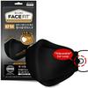 BLUNA FACE FIT ::GENUINE:: [20 Pack] Premium 4-Layer [LARGE-BLACK] KF94 Face Mask [Adjustable Ear Loop][Anti-Trouble Skin][Made in KOREA] view 1