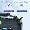 Cruxer Replacement for P-Touch TZe-831 TZ-831 Label Tape Black Text on Gold Laminated 12mm 0.47" Compatible with Ptouch PT-D200 PT-D210 PT-D400 PT-D450 PT-D600 PT-H100 PT-1230PC Label Maker 6 Pack view 4