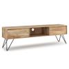 SIMPLIHOME Hunter SOLID MANGO WOOD 68 Inch Wide Industrial TV Media Stand in Natural for TVs up to 75 Inches, For the Living Room and Entertainment Center view 1