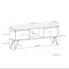 SIMPLIHOME Hunter SOLID MANGO WOOD 68 Inch Wide Industrial TV Media Stand in Natural for TVs up to 75 Inches, For the Living Room and Entertainment Center view 3