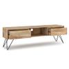 SIMPLIHOME Hunter SOLID MANGO WOOD 68 Inch Wide Industrial TV Media Stand in Natural for TVs up to 75 Inches, For the Living Room and Entertainment Center view 4