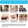 Anti Blue Light Screen Protector for 32-75 Inches TVTransparent/Frosted Filter Out Blue Light Relieve Computer Eye Strain and Help You Sleep BetterCustomizable ALGFree view 4