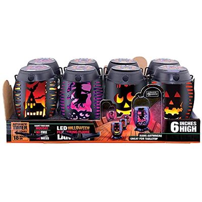 shawshank ledz Magic Seasons Halloween Flickering Flame Lantern 1 pk