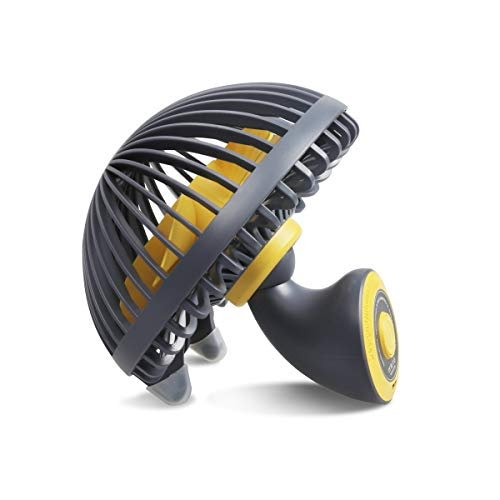 INTOPIC USB Mushroom Design Mini Table Desktop Fan Removable Cover for Easy Cleaning Home Office, 13W X 12.6L X 14H cm, FAN-05