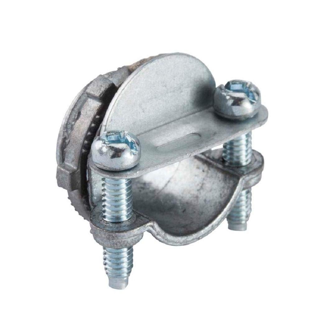 Halex 05711B 0.37 in. Flexible Metal Conduit Clamp Combination Connector - 50 Count50