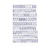 Imagnt Studio Organizing Decal ABC Set Alphabet Letters & Digits in Skinny Font - DIY Crafts Stickers (Royal Blue, Letter Height- 3 inches) view 1