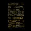 Imagnt Studio Organizing Decal ABC Set Alphabet Letters & Digits in Skinny Font - DIY Crafts Stickers (Gold, Letter Height- 3 inches) view 1