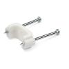 Startech CBMDNMCC1 Cable Clips with Two Steel Nails, White - Medium - Pack of 100 view 1