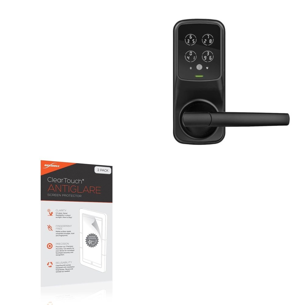 BoxWave Screen Protector Compatible with Lockly Secure Plus - ClearTouch Anti-Glare (2-Pack), Anti-Fingerprint Matte Film Skin
