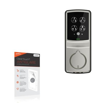 BoxWave Screen Protector Compatible with Lockly Secure Pro - ClearTouch Anti-Glare (2-Pack), Anti-Fingerprint Matte Film Skin