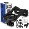 corki Bike Out Front Combo Computer Mount Adapter for Garmin Edge 130 200 500 510 520 810 820 1000 1030 (Simple Rainbow) Compatible with GM Wahoo Bryton Cateye Bike Mount view 1