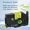 Cruxer 3 Pack Replacement for P-Touch TZe-621 TZ-621 Label Tape Black Text on Yellow Laminated 9mm 0.35" Compatible with Ptouch PT-D200 PT-D210 PT-D400 PT-D450 PT-D600 PT-H100 PT-1230PC Label Maker view 2