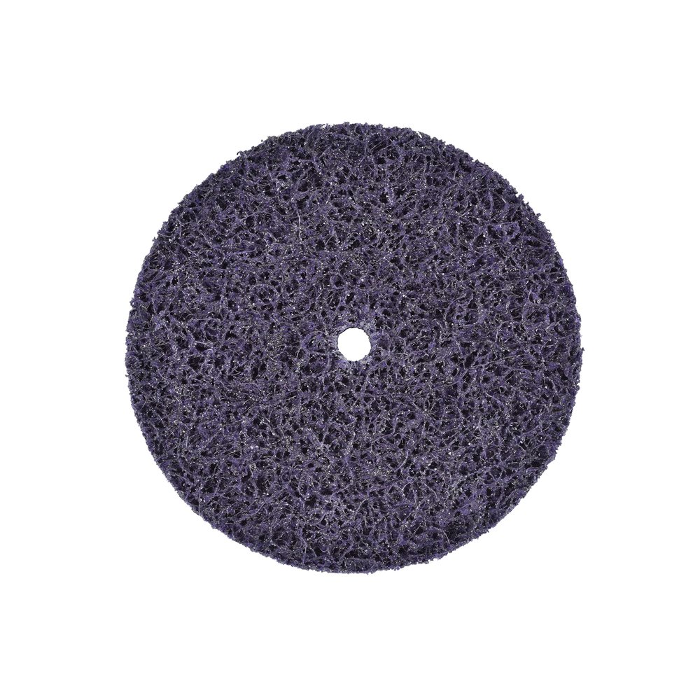 3M Scotch-Brite Clean and Strip XT Pro Disc, XO-DC, SiC Extra Coarse, 6 in x 1/2 in, Pack of 15, Silicon Carbide Cuts Aggressively and Leaves a Fine Finish, Resists Loading, Purple