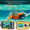 S & P Safe and Perfect Underwater Camera, Waterproof Camera Full HD 2.7K 48MP Waterproof Camera Digital with Dual Screen, 16X Digital Zoom and Self-Timer Yellow view 4