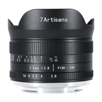 7artisans 7.5mm f2.8 Mark II APS-C Fisheye Wide Angle Manual Fixed Lens for Fujifilm FX Mirrorless Camera X-T1 X-T2 X-T3 X-T20 X-T30 X-E1 X-E2 X-E3