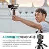 Movo Smartphone Vlogging Kit with Shotgun Microphone for Camera - Smartphone Microphone for iPhone and Android Adapter - LED Camera Light - Lightweight Tripod for Camera with Mobile Phone Tripod Mount view 2