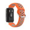 BabyValley Band Compatible with Huawei Watch Fit Silicone Two-color Wristband with Tools, Waterproof Bracelet Replacement Sport Strap for Watch Fit Smartwatch (Orange+Gray) view 2