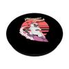 Funny Meowmi Beach Florida Miami Cat Surfer Surfing Kitten PopSockets Swappable PopGrip view 2