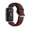BabyValley Band Compatible with Huawei Watch Fit Silicone Two-color Wristband with Tools, Waterproof Bracelet Replacement Sport Strap for Watch Fit Smartwatch (Black+Red) view 2
