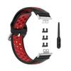 BabyValley Band Compatible with Huawei Watch Fit Silicone Two-color Wristband with Tools, Waterproof Bracelet Replacement Sport Strap for Watch Fit Smartwatch (Black+Red) view 4