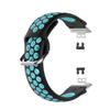 BabyValley Band Compatible with Huawei Watch Fit Silicone Two-color Wristband with Tools, Waterproof Bracelet Replacement Sport Strap for Watch Fit Smartwatch (Black+Teal) view 3