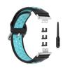 BabyValley Band Compatible with Huawei Watch Fit Silicone Two-color Wristband with Tools, Waterproof Bracelet Replacement Sport Strap for Watch Fit Smartwatch (Black+Teal) view 4