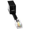 RetailAndBulk 1-Pack RJ11 to RJ45 Adapter Phone Line to Ethernet  RJ11 Female to RJ45 Male for Landline, Fax, DSL Modem Connection (Black, Made in USA) view 1