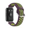 BabyValley Band Compatible with Huawei Watch Fit Silicone Two-color Wristband with Tools, Waterproof Bracelet Replacement Sport Strap for Watch Fit Smartwatch (Purple+Lemon) view 2