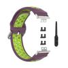 BabyValley Band Compatible with Huawei Watch Fit Silicone Two-color Wristband with Tools, Waterproof Bracelet Replacement Sport Strap for Watch Fit Smartwatch (Purple+Lemon) view 4