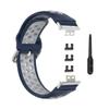 BabyValley Band Compatible with Huawei Watch Fit Silicone Two-color Wristband with Tools, Waterproof Bracelet Replacement Sport Strap for Watch Fit Smartwatch (Blue+Gray) view 4