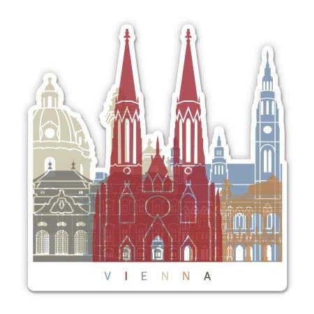 Squiddy Vienna Austria - Vinyl Sticker for Car, Laptop, Notebook (5" high)