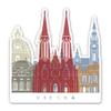 Squiddy Vienna Austria - Vinyl Sticker for Car, Laptop, Notebook (5" high) view 1