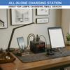 Sonnet Alarm Clock Charging Station, AM FM Radio, Dual USB Charging Ports, Dual AC Outlets, Very Loud Alarm Clock for Heavy Sleepers and The Hearing Impaired for Desk, Bedroom view 3