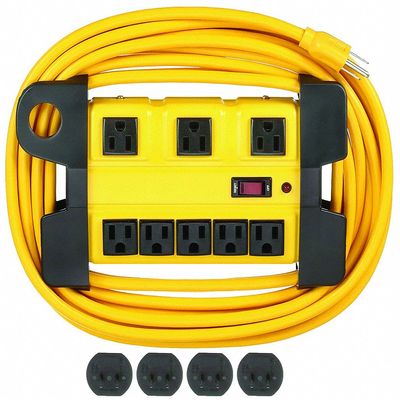 Surge Protector Outlet Strip,Yellow