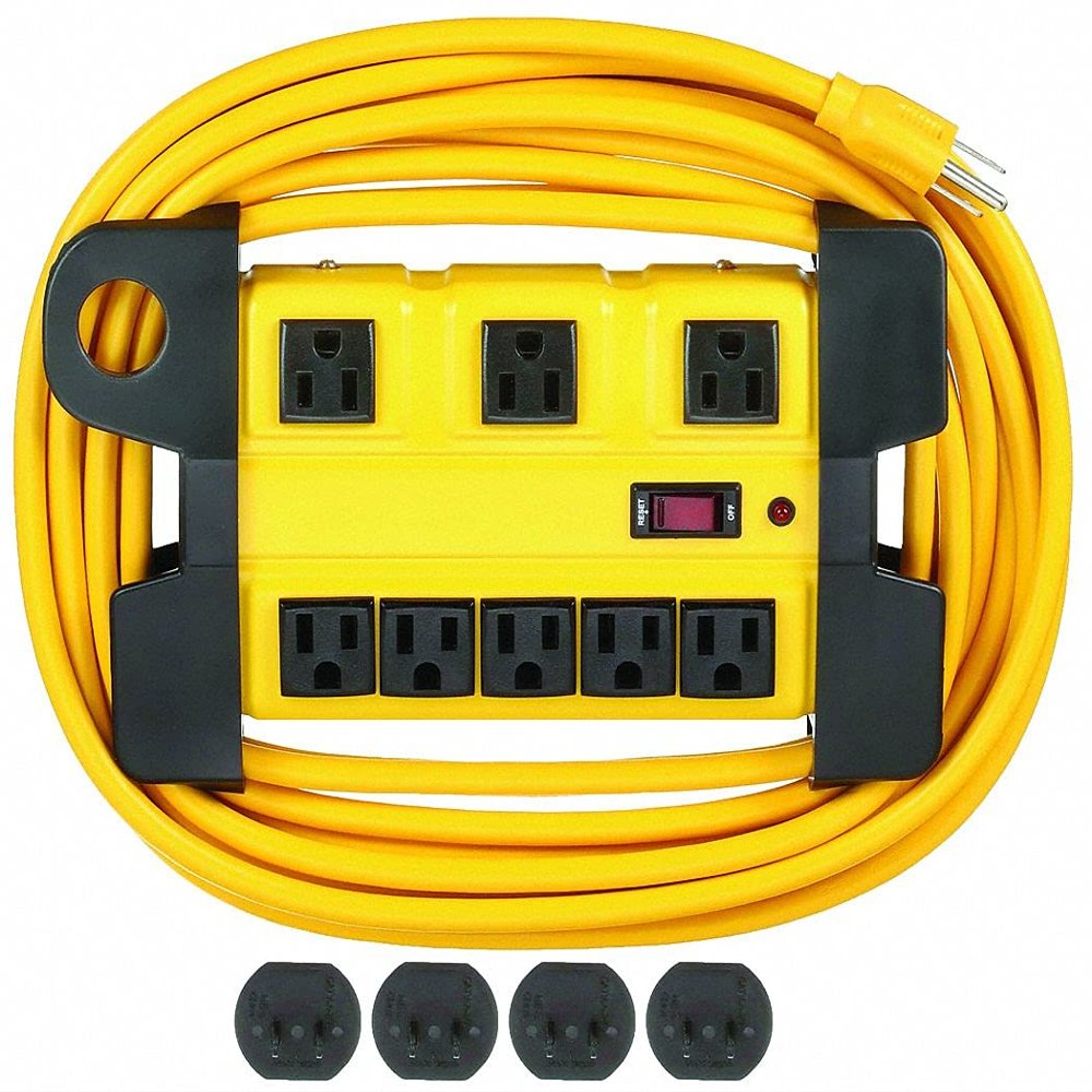 Surge Protector Outlet Strip,Yellow
