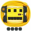 Surge Protector Outlet Strip,Yellow view 1