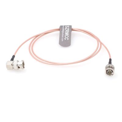 SZRMCC SDI Video Cable BNC to Right Angle BNC Male 3G HD SDI Cable RG179 75ohm Slim Flex Coaxial Cable for ARRI RED Blackmagic Cameras Atomos SmallHD Monitor (15cm)