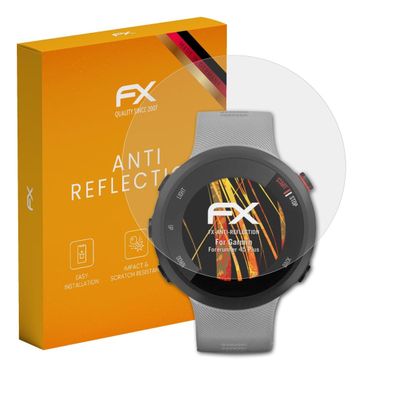 atFoliX Screen Protector compatible with Garmin Forerunner 45 Plus Screen Protection Film, anti-reflective and shock-absorbing FX Protector Film (3X)