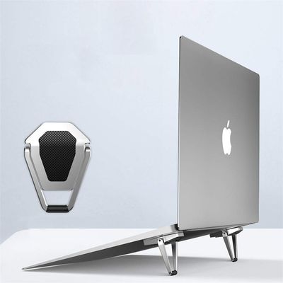 2 pair DAYJOY Portable Laptop foldable Metal Stand Laptop Stand, Shield Shape Laptop Computer Stand for Desk Stand Laptop Cooler design for MacBook Air, IPad Pro,Matebook,Alienware All Notebooks 4-20"