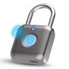 Pothunder Fingerprint Smart Padlock Lock, Biometric Metal Keyless Thumbprint Lock, Waterproof, USB Rechargeable, for Gym Locker, School Locker, Luggage, Backpack, Suitcase(Gray) view 1
